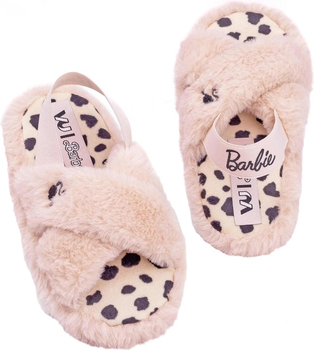 Actual product image Barbie Girls Faux Fur Slip-on Slippers (31)