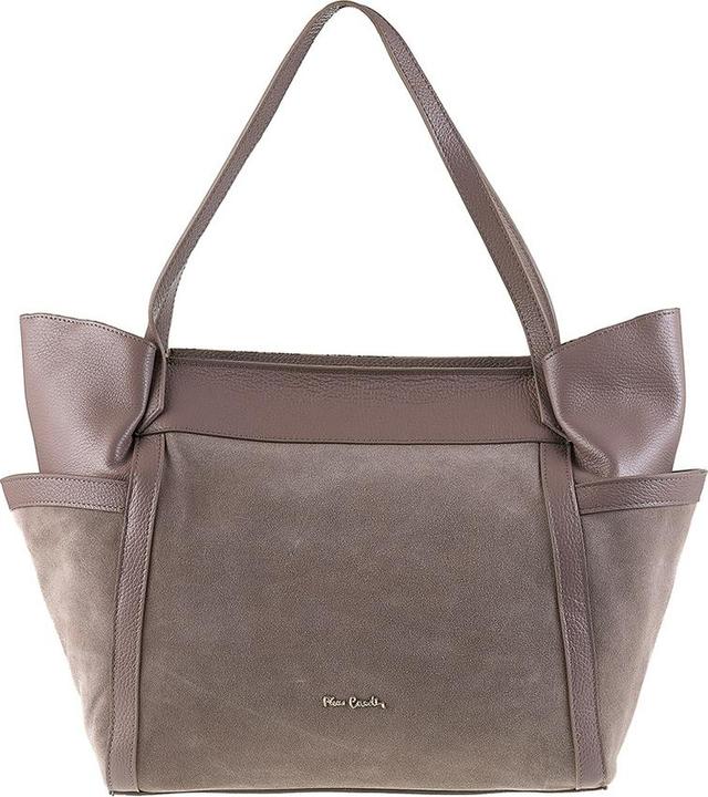 Actual product image Pierre Cardin Damen Schultertasche Made In Italy - Modell Sereia - 100% Leder - 43.0 X 30.0 X 12.0 Cm