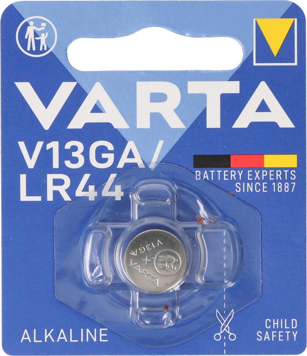 Varta Electronics V13GA (1 Stk., A76 / LR44 / AG13 / L1154 / LR1154 / 157, 138 mAh)