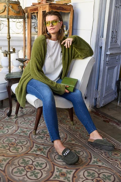 Image du produit Studio Untold Cardigan en maille douillette, coupe ouverte et confortable (58, 60)