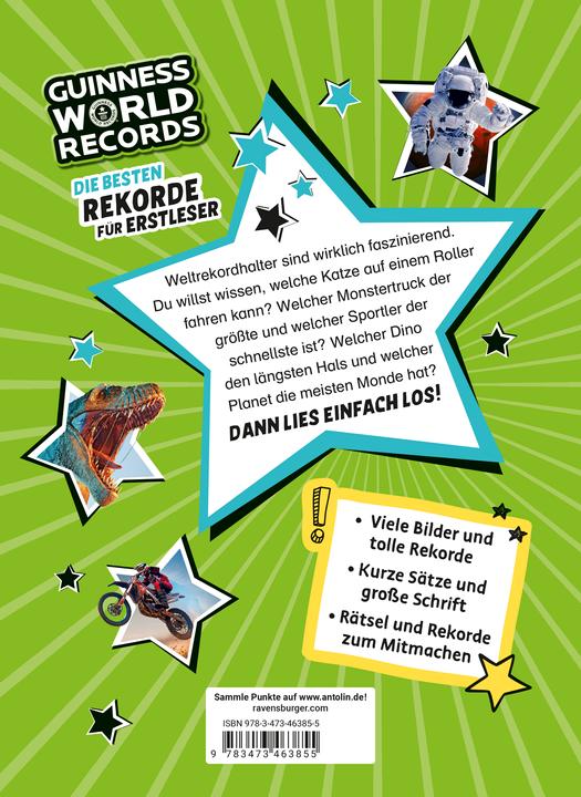 Produktbild Ravensburger Guinness World Records - Die besten Rekorde für Erstleser (Rekordebuch zum Lesenlernen) (Deutsch)