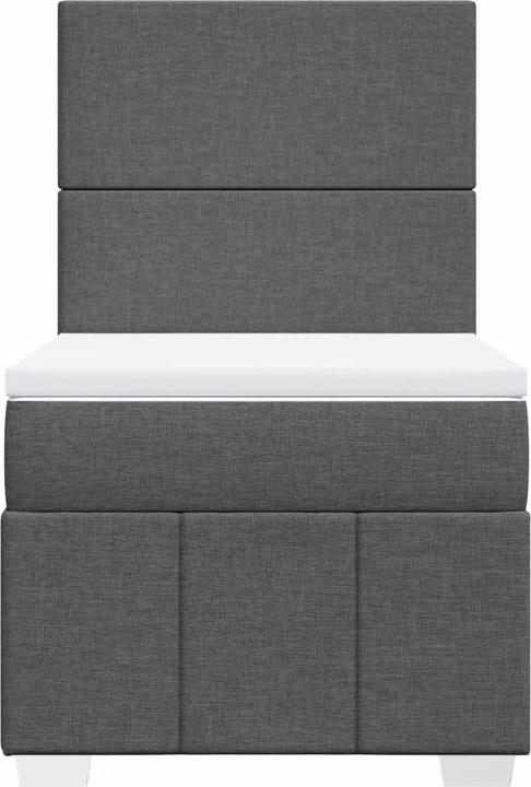 Produktbild vidaXL Bo x springbett mit Matratze 90 x 190 cm Stoff (90 x 190 cm)
