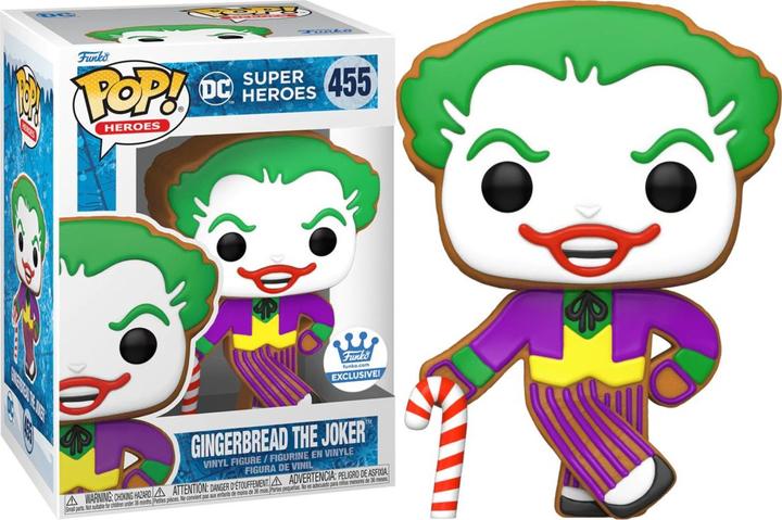 Actual product image Funko POP! DC Comics Gingerbread The Joker Edition Limitée