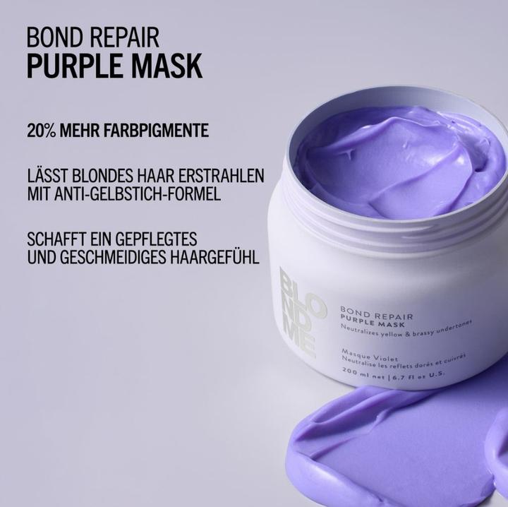 Actual product image Schwarzkopf Professional BLONDME Bond Repair Lila Maske (500 ml)