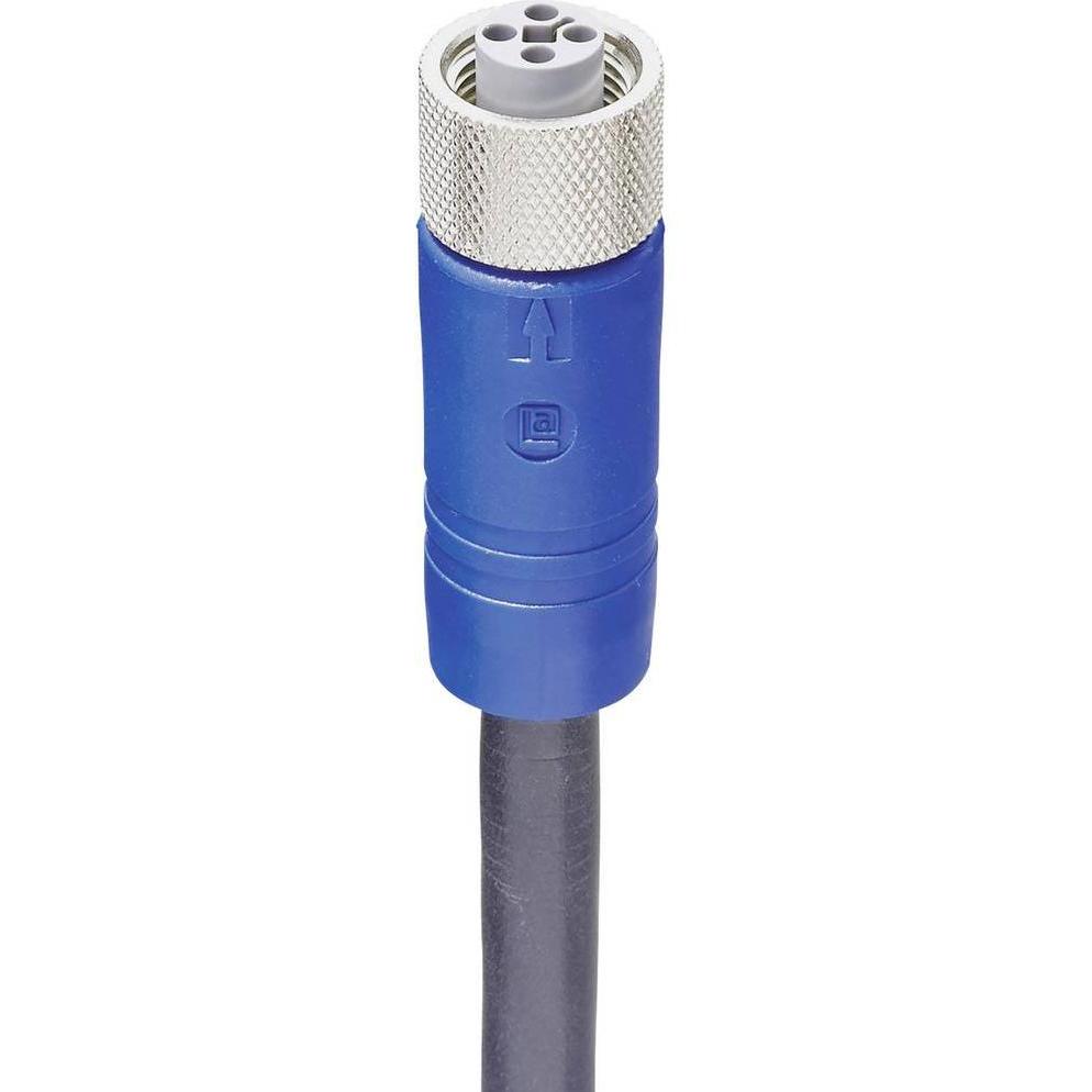 Lumberg Automation 934849011 Sensor-/Aktor-Steckverbinder, konfektioniert M12 Bu, Elektronikkabel + Stecker, Blau