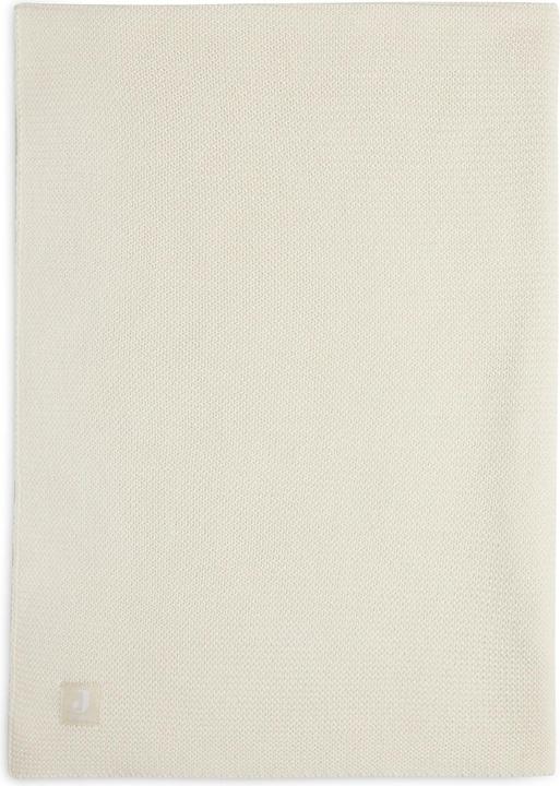 Jollein - Deken Ledikant 100x150cm Basic Knit - Dekentje Baby - Ivory (100 x 150 cm)