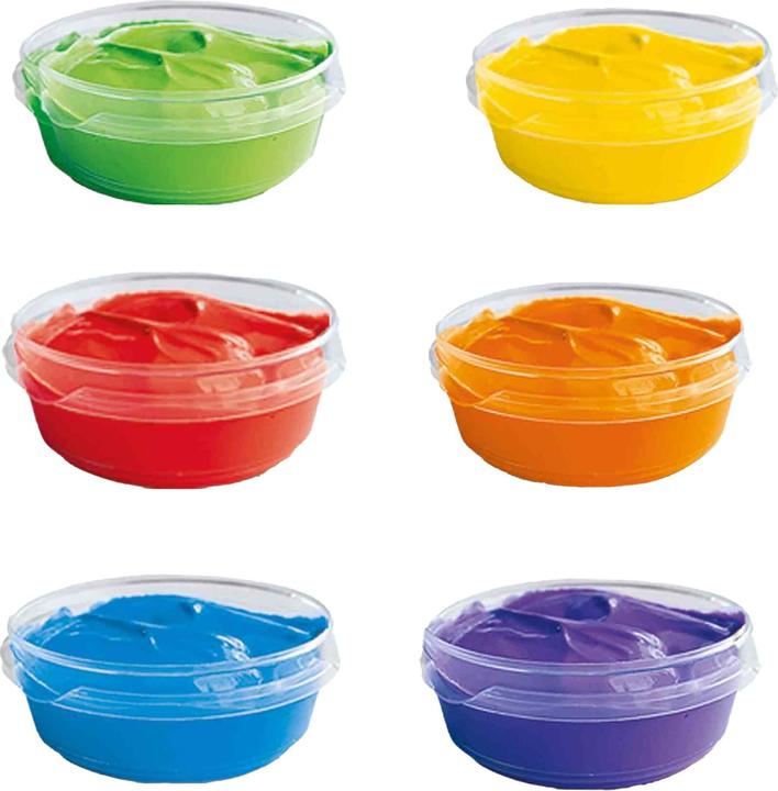 Produktbild Ses 00398 Peinture Doigt 6x45ml (Orange, Gelb, Violett, Grün, Blau, Rot, 270 ml)