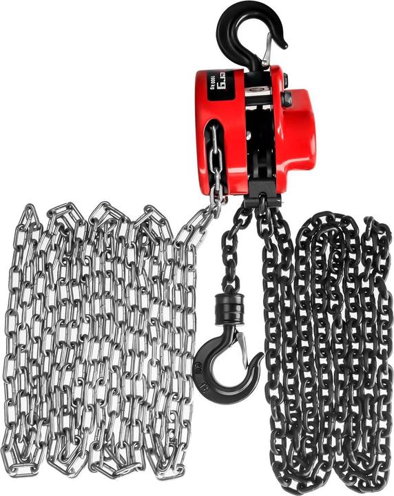 Produktbild Steinberg Kettenzug Flaschenzug Kettenflaschenzug Hebezug Handkettenzug 1 T Kette 3 m