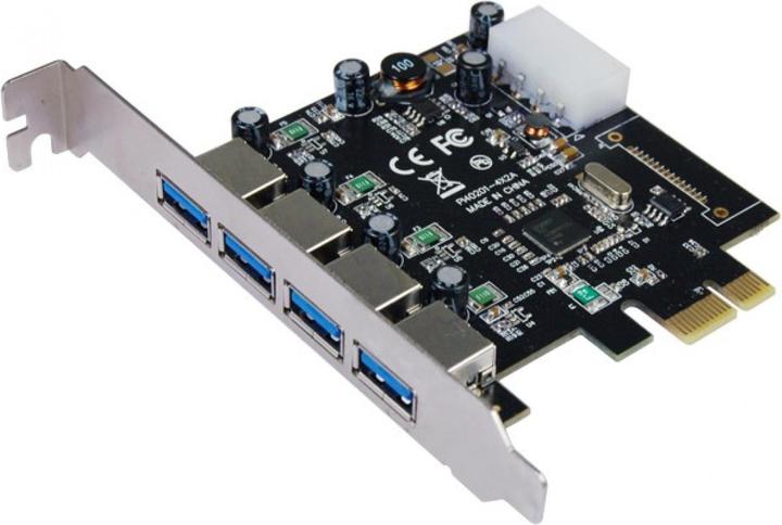 Actual product image Longshine LCS-6380-4 - USB Adapter - PCIe 2.0