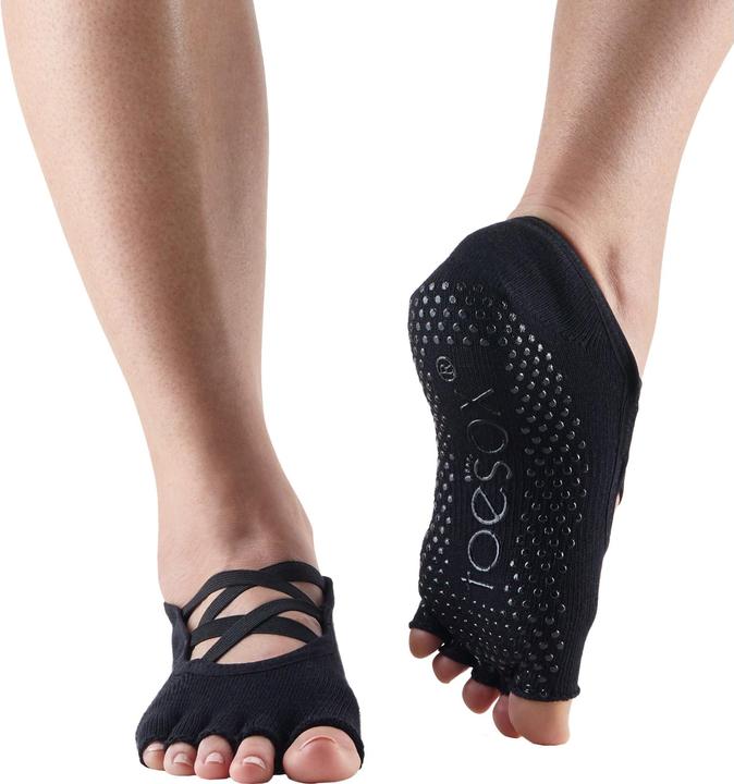 Actual product image Toesox Womens/Ladies Elle Gripped Half Toe Socks (S)