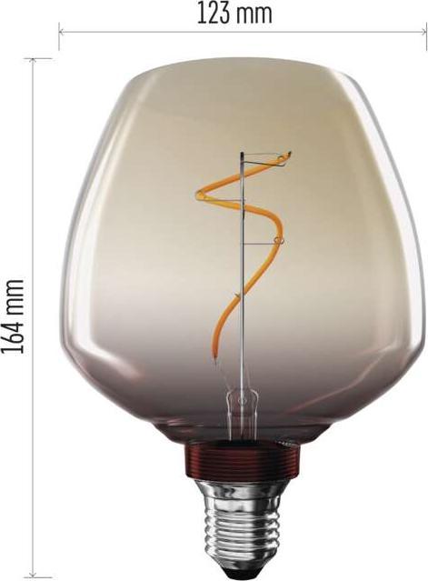 Produktbild Emos LED Lampe DECO S123 / E27 / 4 W (16 W) / 150 lm / flame (E27, 150 lm, 1x)