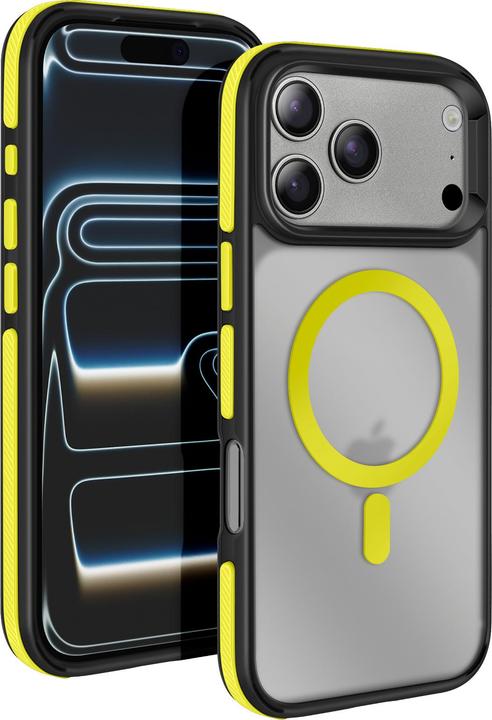 Actual product image OEM Back panel cover Case NEO for IPHONE 17 Pro Max compatible with MagSafe yellow (Apple iPhone 17 Pro Max)