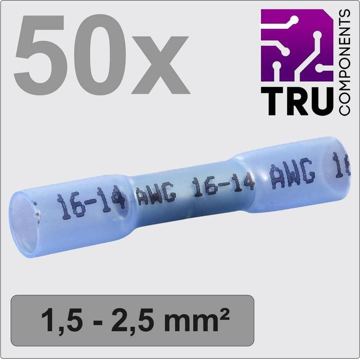Tru Components TC-12888404 Butt connector with heat-shrink tubing 1.5 mm² 2.5 mm² Vo