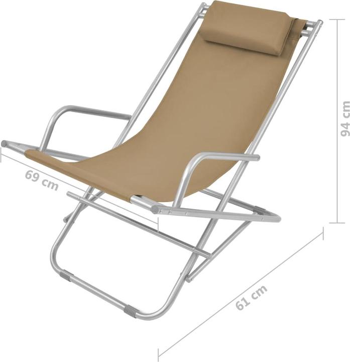 Produktbild vidaXL Liegestuhl (61 cm)