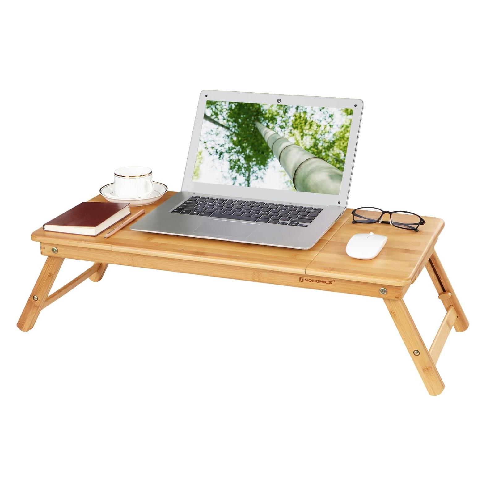 Songmics Laptop Desk, Notebook Ständer, Braun