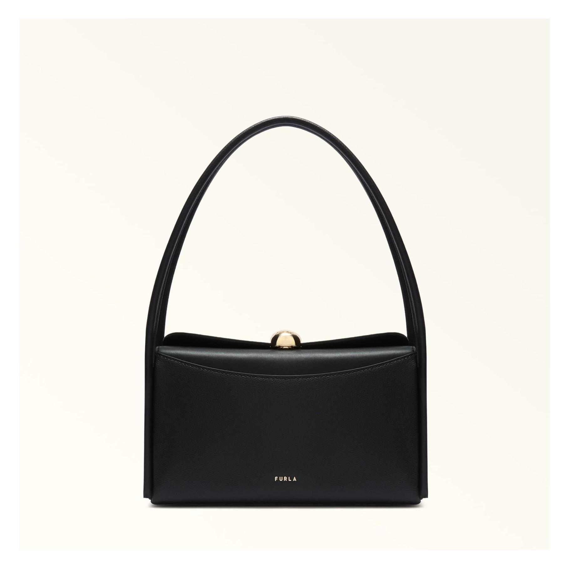 Furla, Damen, Handtasche, Nicole Boston Bag, Schwarz