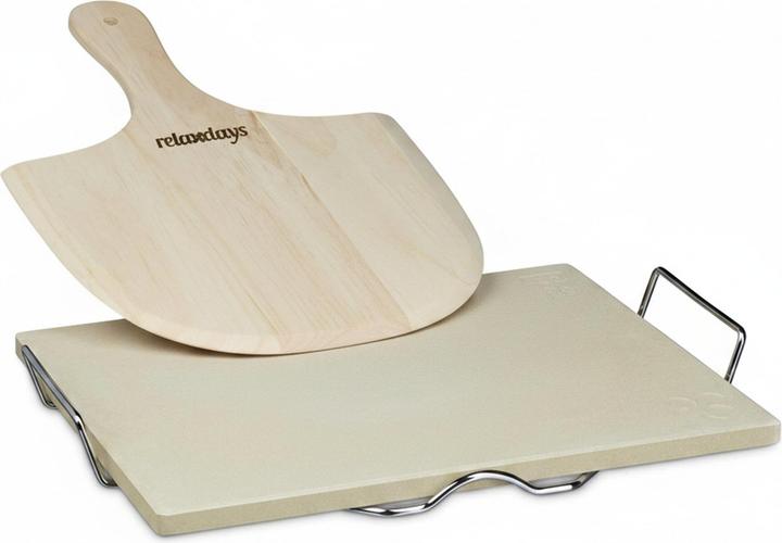 Image du produit Relaxdays Set de pierres à pizza