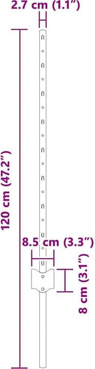 Produktbild vidaXL Gartenpfosten