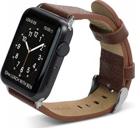 Actual product image X-Doria Išmaniojo laikrodžio Apple odinis dirželis, Rudos spalvos, 38mm (38 mm, Genuine leather)