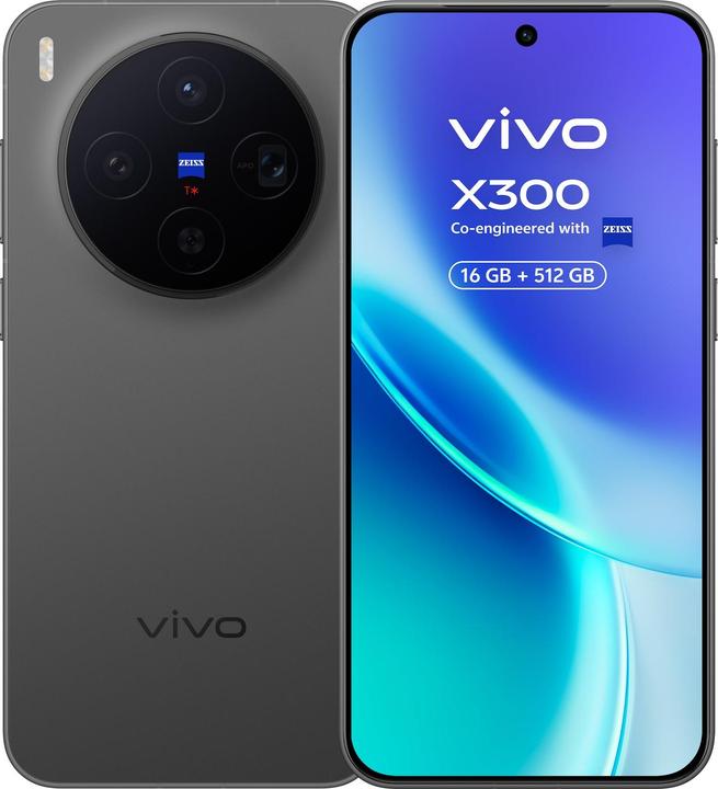 Vivo Smartphone 5671324 Octa Core 16 GB RAM 512 GB Schwarz (512 GB, Black, Phantom Black, 6.31", Dual SIM, 5G)