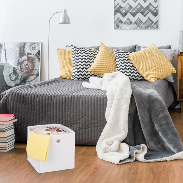 Image du produit Relaxdays Lot de 2 boîtes de rangement (30 cm, 9 l, 1x)