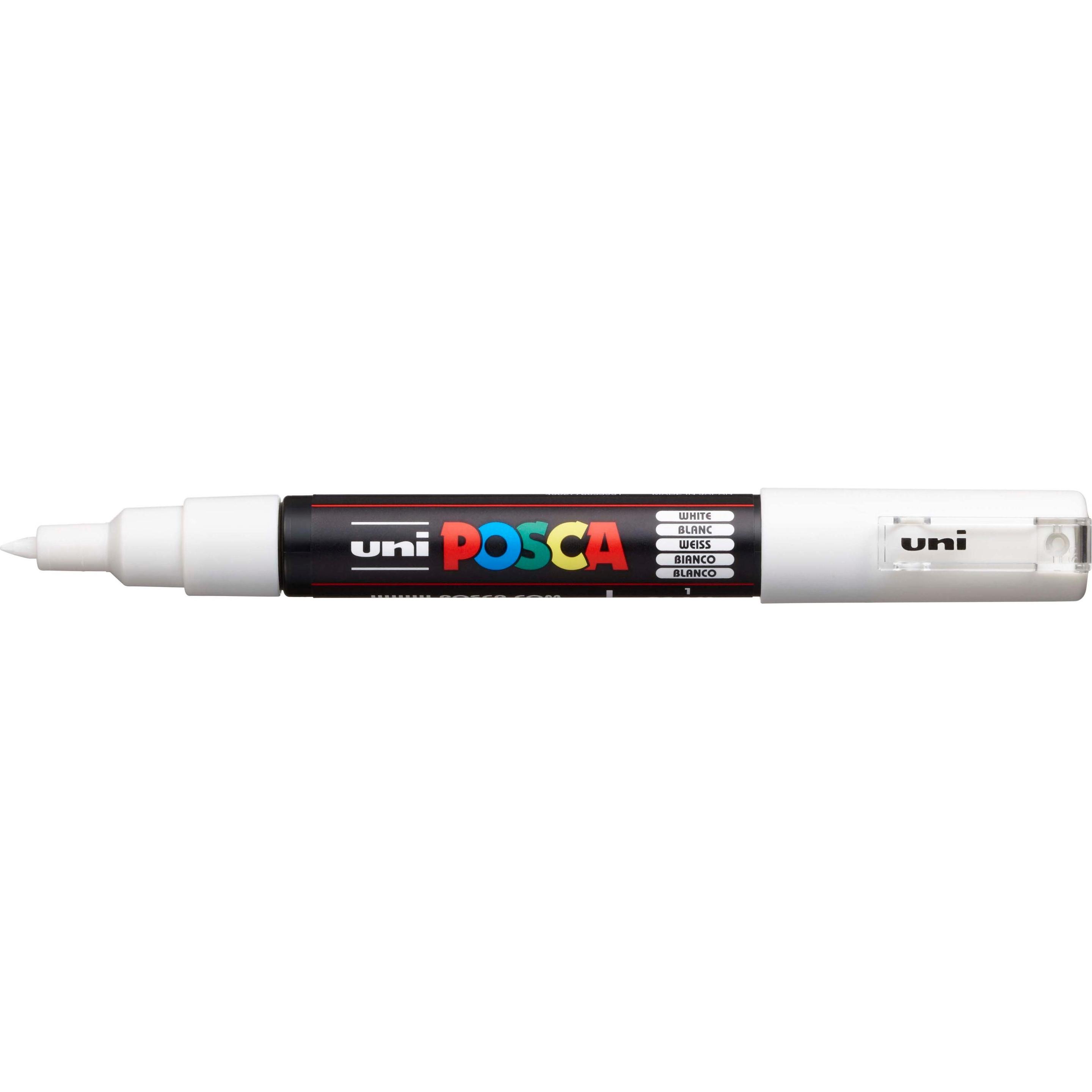 6x Posca, Marker, Marker PC-1M Rundspitze (Weiss, 0.70 mm, 1 x)