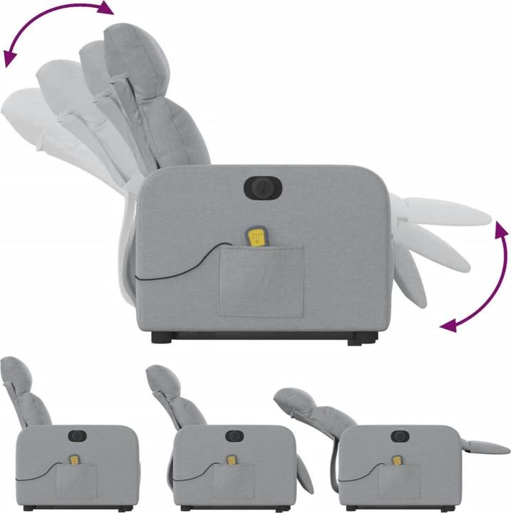 Image du produit vidaXL Massagesessel mit Aufstehhilfe