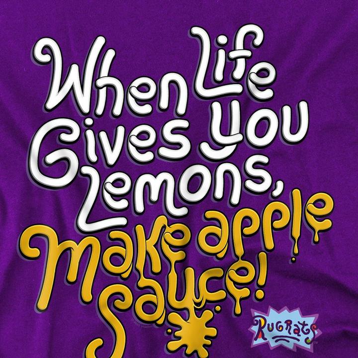 Actual product image Rugrats Mens When Life Gives You Lemons T-Shirt (XXL)