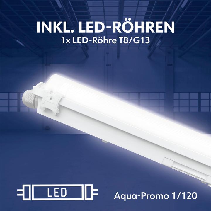 Produktbild Müller Licht FeuchtraumWannenleuchte AquaPromo (1700 lm, G13)