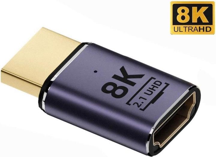 Produktbild PowerGuard HDMI auf HDMI Adapter Extension 2cm (female/male) 2.1 8K (HDMI, 2 cm)