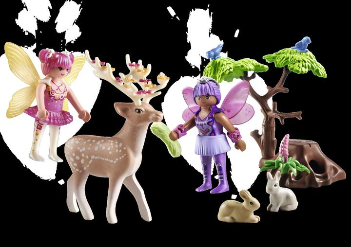 Actual product image Playmobil Fairies with cute forest animals (71800, Playmobil Princess Magic)