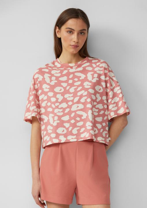 Immagine prodotto S.Oliver T-Shirt Verkürztes T-Shirt mit All-over-Print (XL)