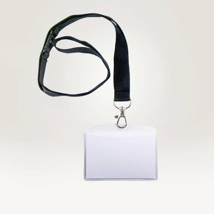 Produktbild Avery Zweckform Namensschild-Tasche, 90 x 60 mm, mit Lanyard transparent, aus PVC-freiem Material, mit 3-f