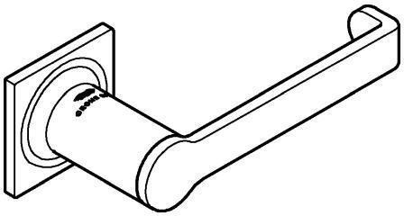 Grohe Allure toilet roll holder, without lid, chrome
