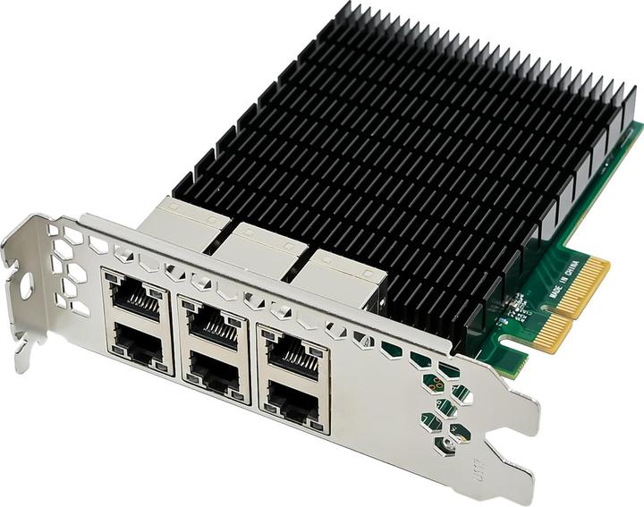 Actual product image InLine 6-fach Gigabit Netzwerkkarte (Mini PCI Express)