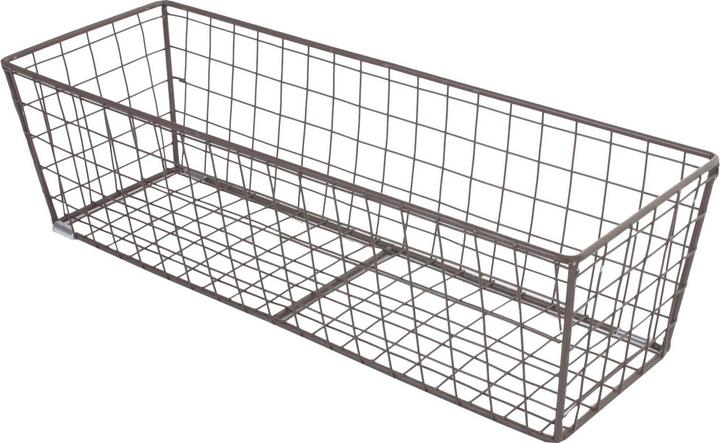 Actual product image Swisshandel24 Set of 4 Shelf Basket Tanta, Bathroom Basket Cupboard Basket Storage Tidy Helper, metal with fabric
