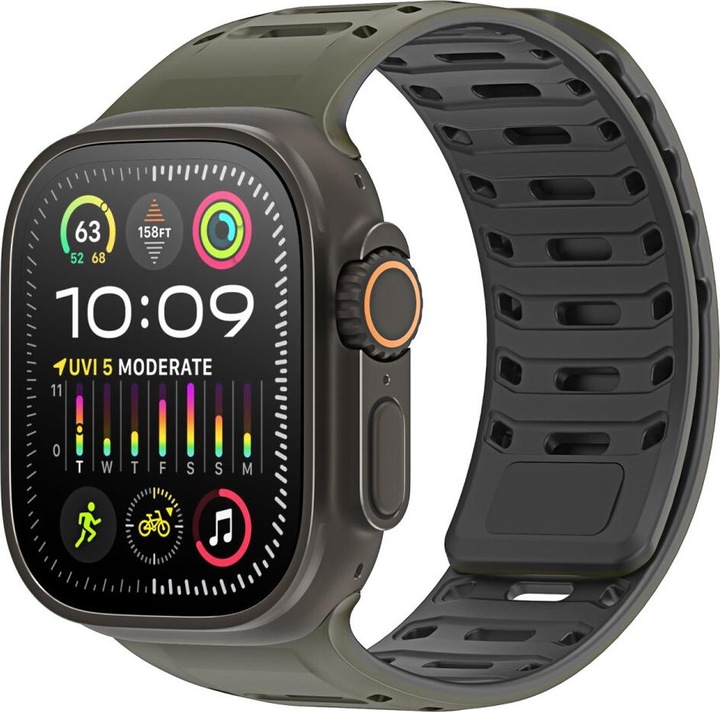 Actual product image Dux Ducis CS Armband (49 mm, 45 mm, 46 mm, 44 mm, 42 mm, Silicone, Apple Watch Series 5, Apple Watch Series 4, Apple Watch Series 3, Apple Watch Ultra 2, Apple Watch Series 7, Apple Watch Series 9, Apple Watch Ultra, Apple Watch Series 6, Apple Watch Series 10, Apple Watch SE, Apple Watch Series 8)