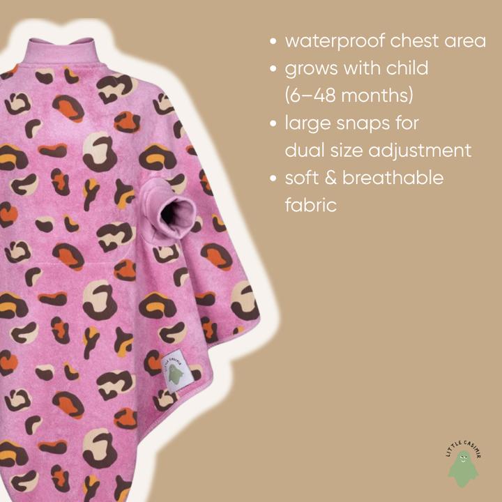 Actual product image Little Casimir Lätzchen mit Ärmeln – wasserdicht, saugfähig & verstellbar, für Babys 6M-4J (6 months)