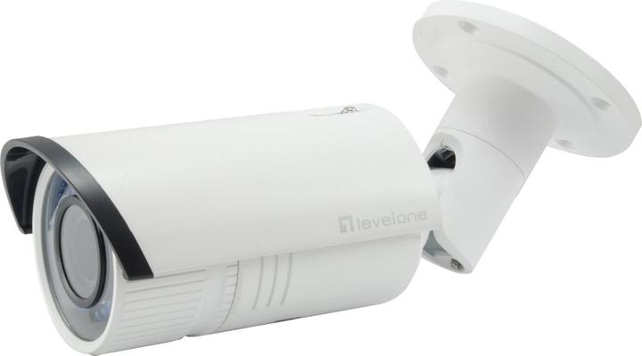 Actual product image LevelOne FCS-5060 Fixed IP Network Camera Outdoor 2 Megapixel two-way audio 4x Optical Zoom 802.3af PoE (1920 x 1080 Pixels)