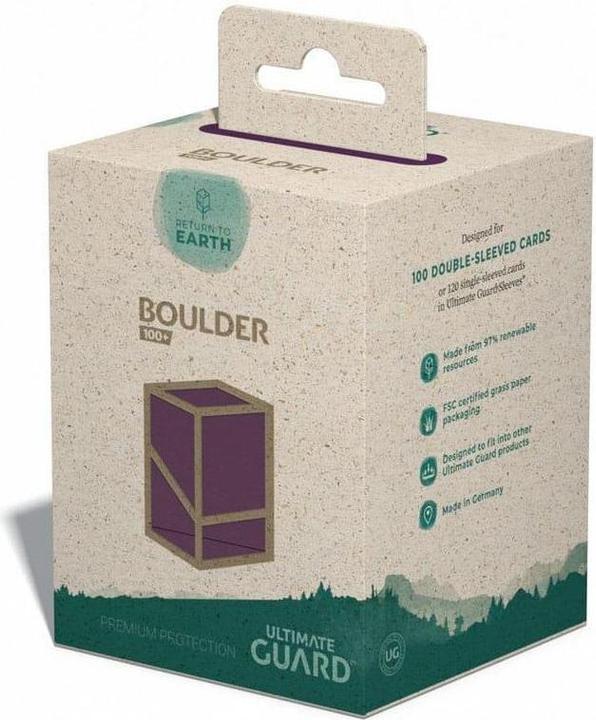 Productafbeelding Ultimate Guard Kaartendoos Boulder Deck Case Standaardformaat 100+ Paars