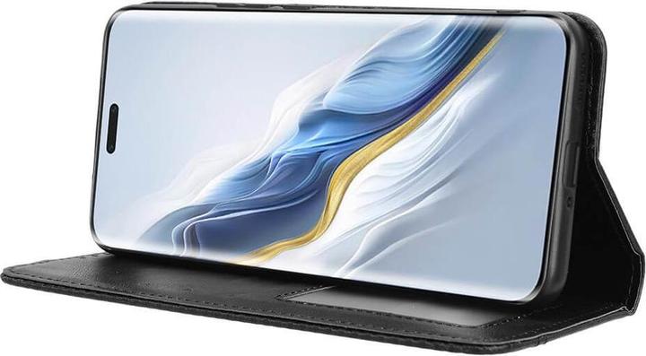 Produktbild Cover-Discount Honor Magic6 Pro - Vintage Flip Case Hülle schwarz (Honor Magic6 Pro)
