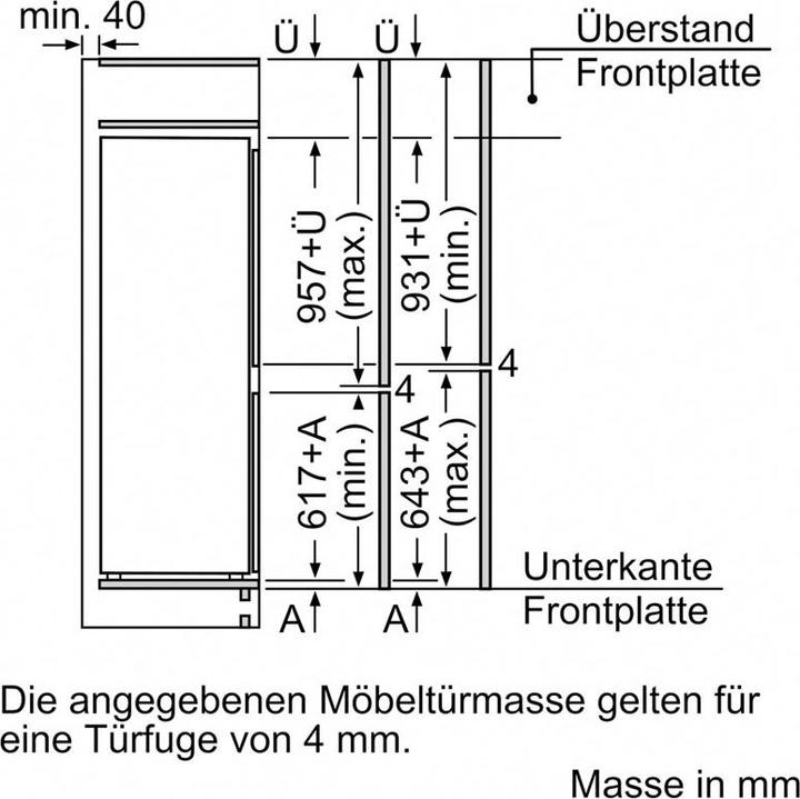 Image du produit Bosch Hausgeräte KIS77AFE0 (231 l)