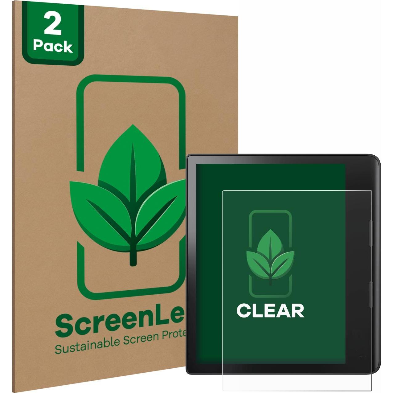 ScreenLeaf Schutzfolie nachhaltiger Displayschutz Displayschutzfolie Folie Klar Transparent, eReader Zubehör, Transparen...