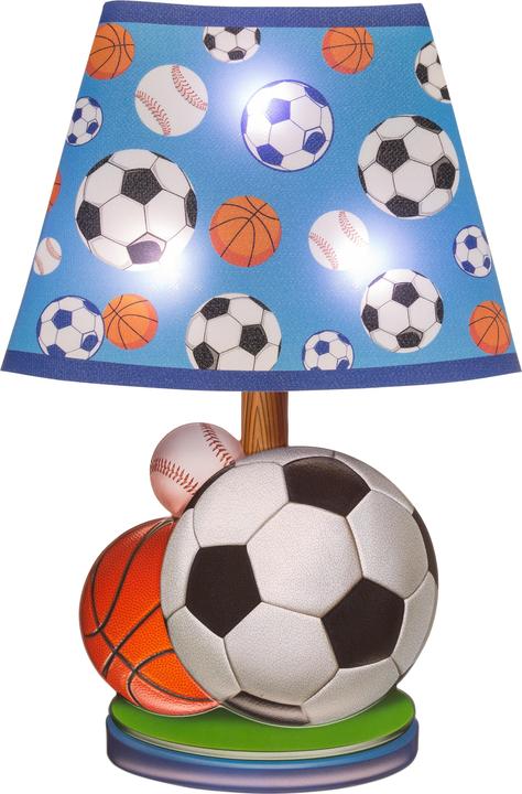Actual product image Idena Wall Sticker Lamp Football, 31x18cm, LED (31 x 18 cm)
