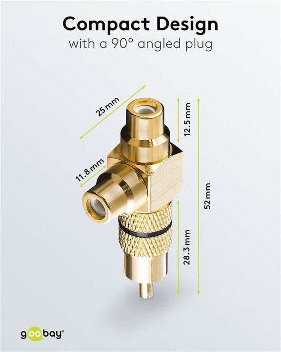 Image du produit Goobay Adaptateur Cinch Y (Adaptateur jack)