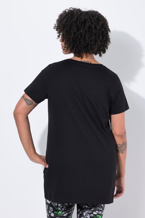 Immagine prodotto Angel of Style Maglia dal taglio lungo con scritta metallica e mezze maniche (44)
