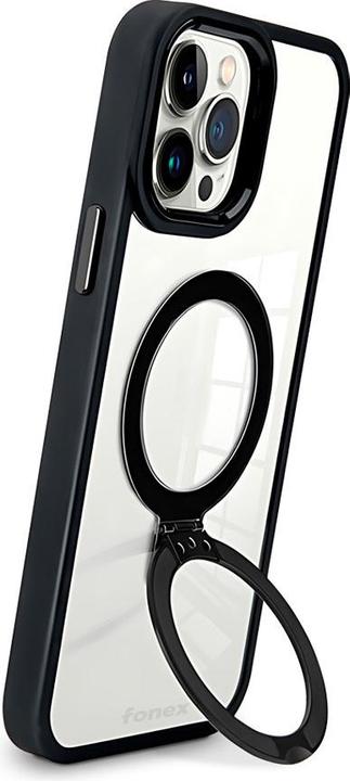 Actual product image Fongex iPhone 15 Pro - Fonex Kickstand case with magnet dark blue (Apple iPhone 15 Pro)