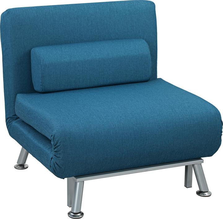 Immagine prodotto Homcom Schlafsessel Polyester, Stahl Blau