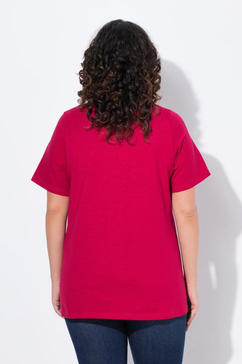 Image du produit Ulla Popken T-shirt en A à col rond et manches courtes. Mandala. (42, 44)