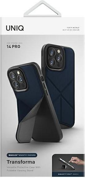 Productafbeelding Uniq etui Transforma iPhone 14 Pro 6.1" Magclick Oplaad niebieski/elektrisch blauw (Apple iPhone 14 Pro)